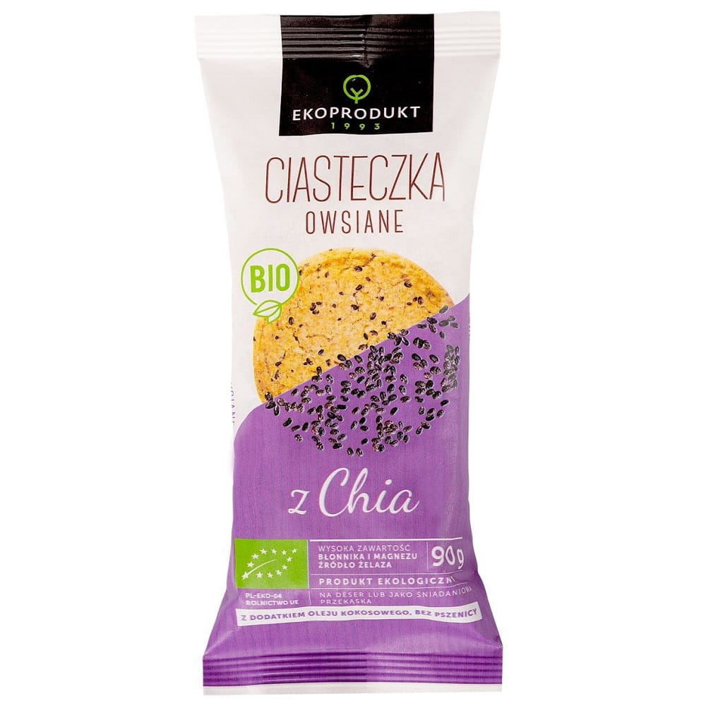 Biscuits à l'avoine et au chia BIO 90 g - EKOPRODUKT