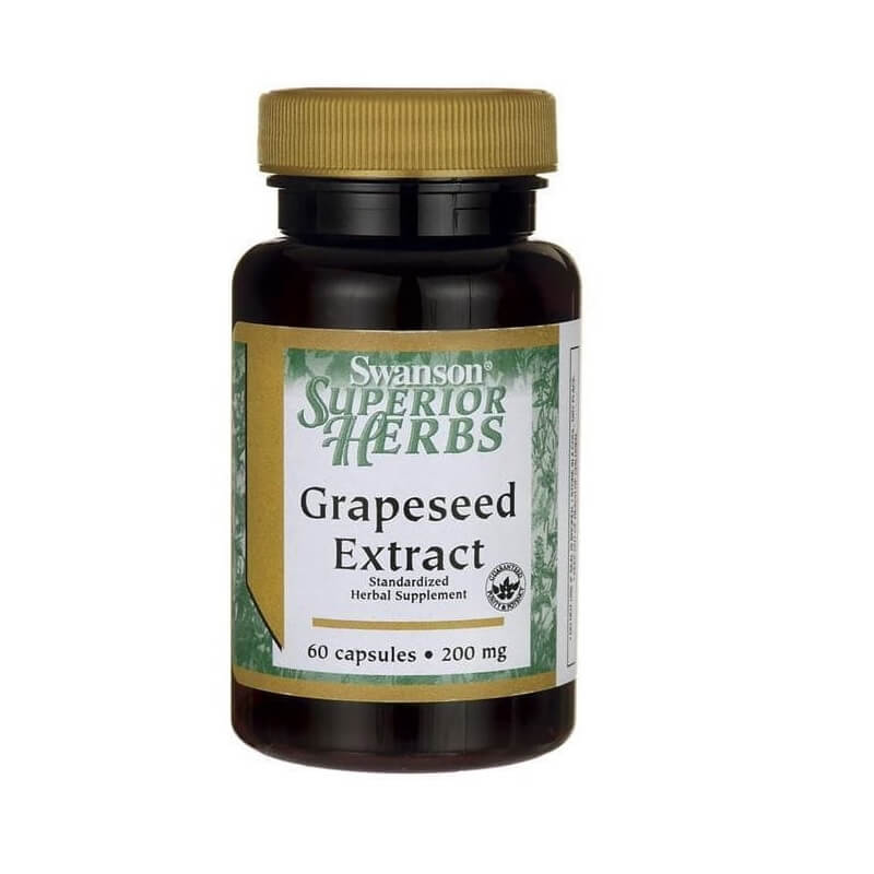 Extrait de pépins de raisin 200mg 60 gélules de SWANSON