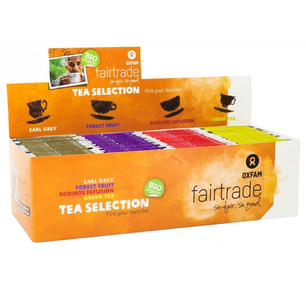Mélange de thés (thé vert rooibos fruits des bois earl grey) BIO équitable (4 x 25 x 18 g) - OXFAM