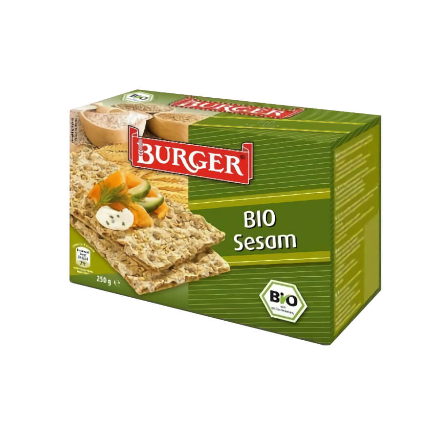 Pain croustillant de seigle complet au sésame BIO 250 g - BURGER