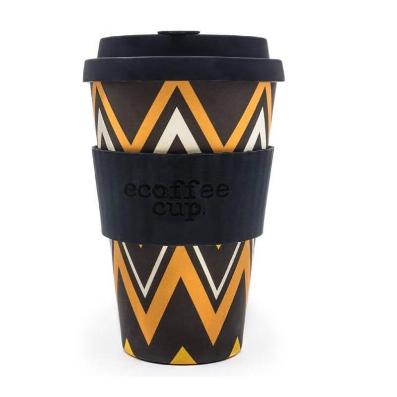 Mug en fibre de bambou zignzag 400 ml - ECOFFEE CUP