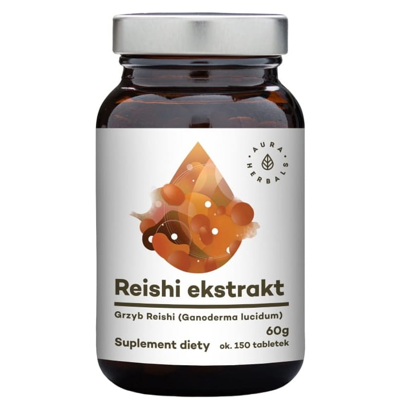 Extrait de champignon Reishi spores de reishi 150 comprimés AURA HERBALS