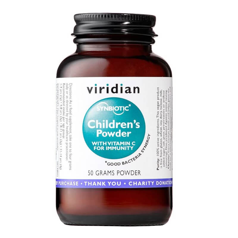 Synbiotique pour enfants avec vitamine C 50g VIRIDIAN