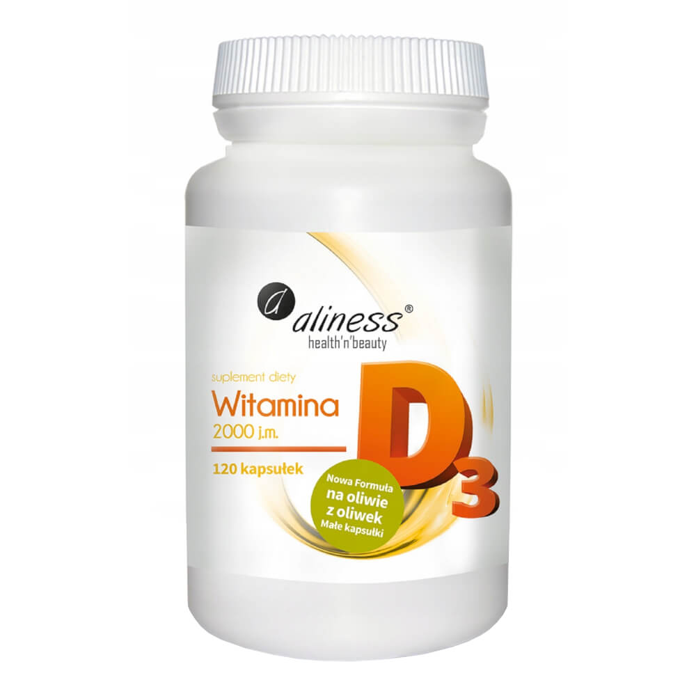 Vitamine D3 2000 et 120 gélules ALINESS