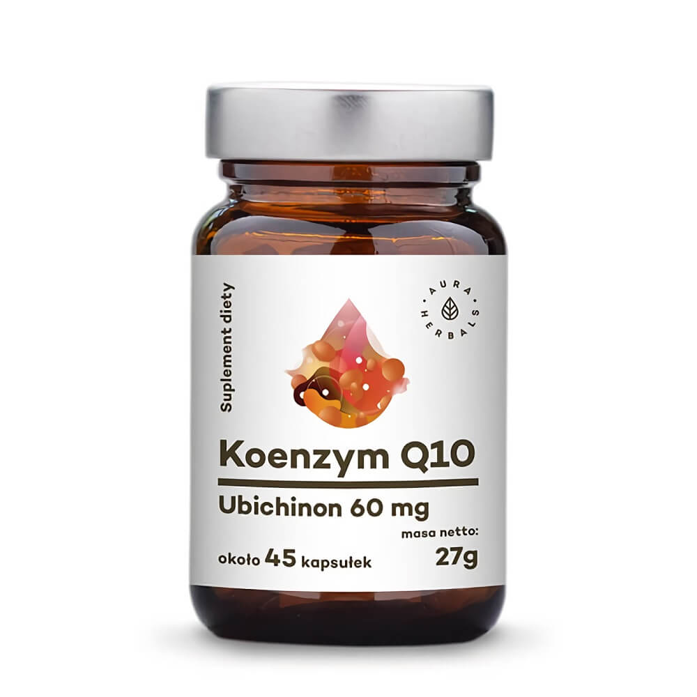Coenzyme Q10 ubiquinone 60mg 45 gélules 27g AURA HERBALS