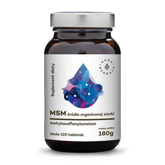 MSM composé soufré organique méthylsulfonylméthane 120 comprimés 180g AURA HERBALS