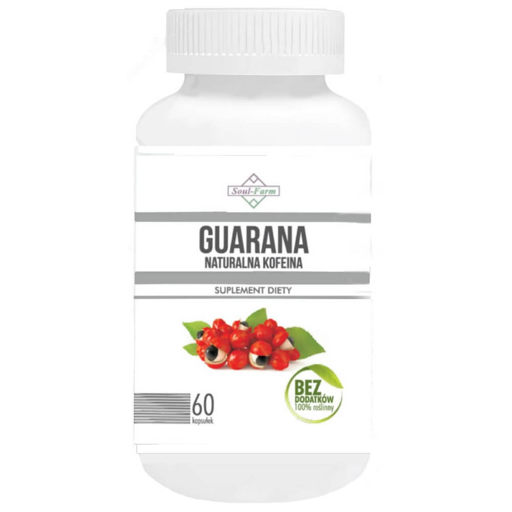 Extrait de Guarana 500mg 60 gélules - SOUL FARM