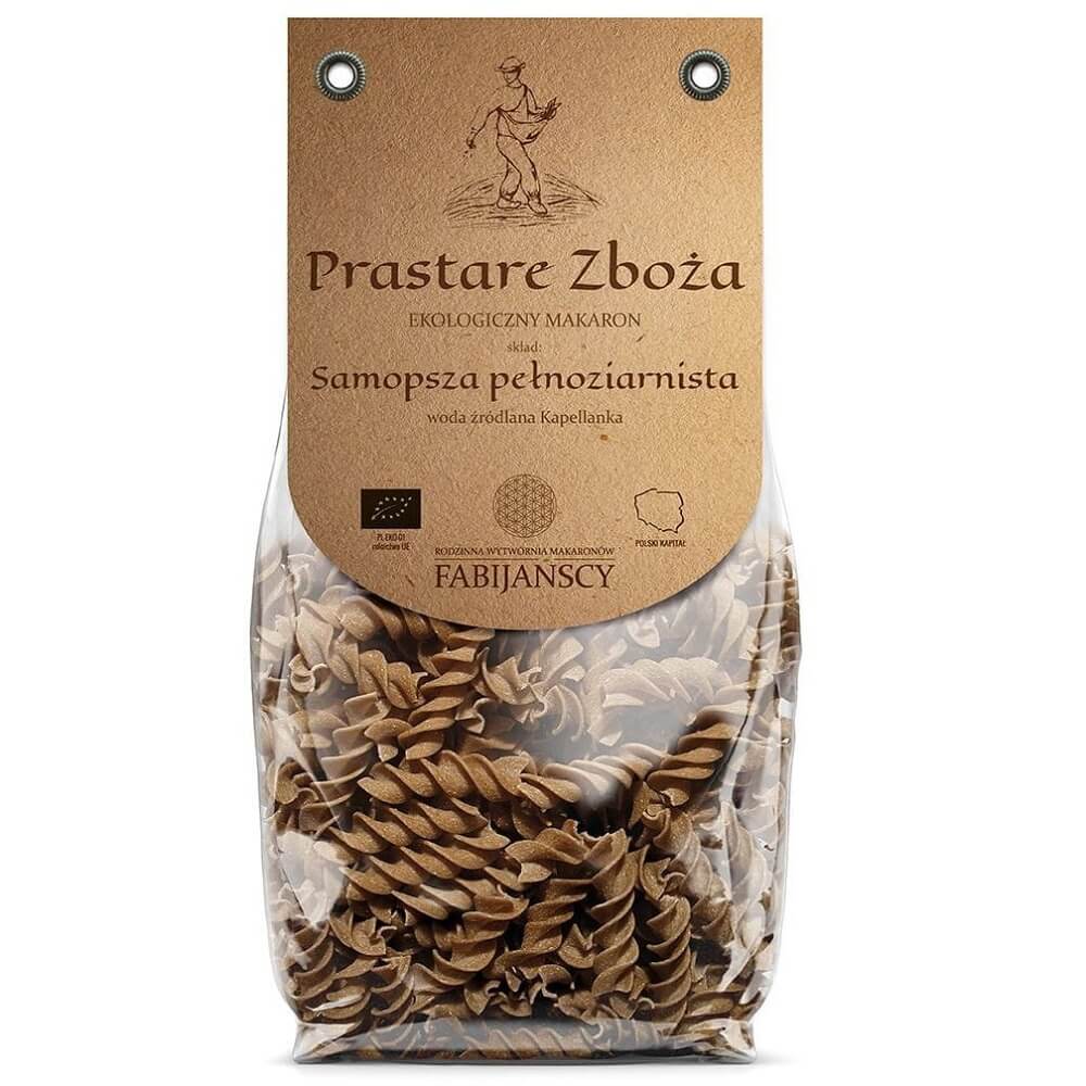 Pâtes complètes (petit épeautre), vrille BIO 250 g - FABIJAŃSCY