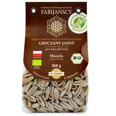 Pâtes (sarrasin blanc) coquille gnocchi sardi sans gluten BIO 250 g - FABIJAŃSCY