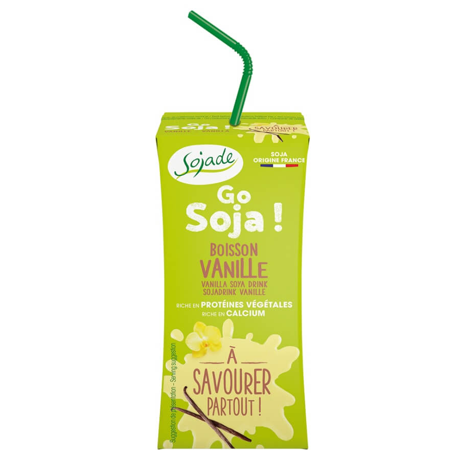 Boisson au soja sans gluten vanille uht BIO 200 ml - SOJADE