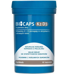 Bicaps K2 50ug + D3 2000 ui 60 portions 60 gélules FORMEDS