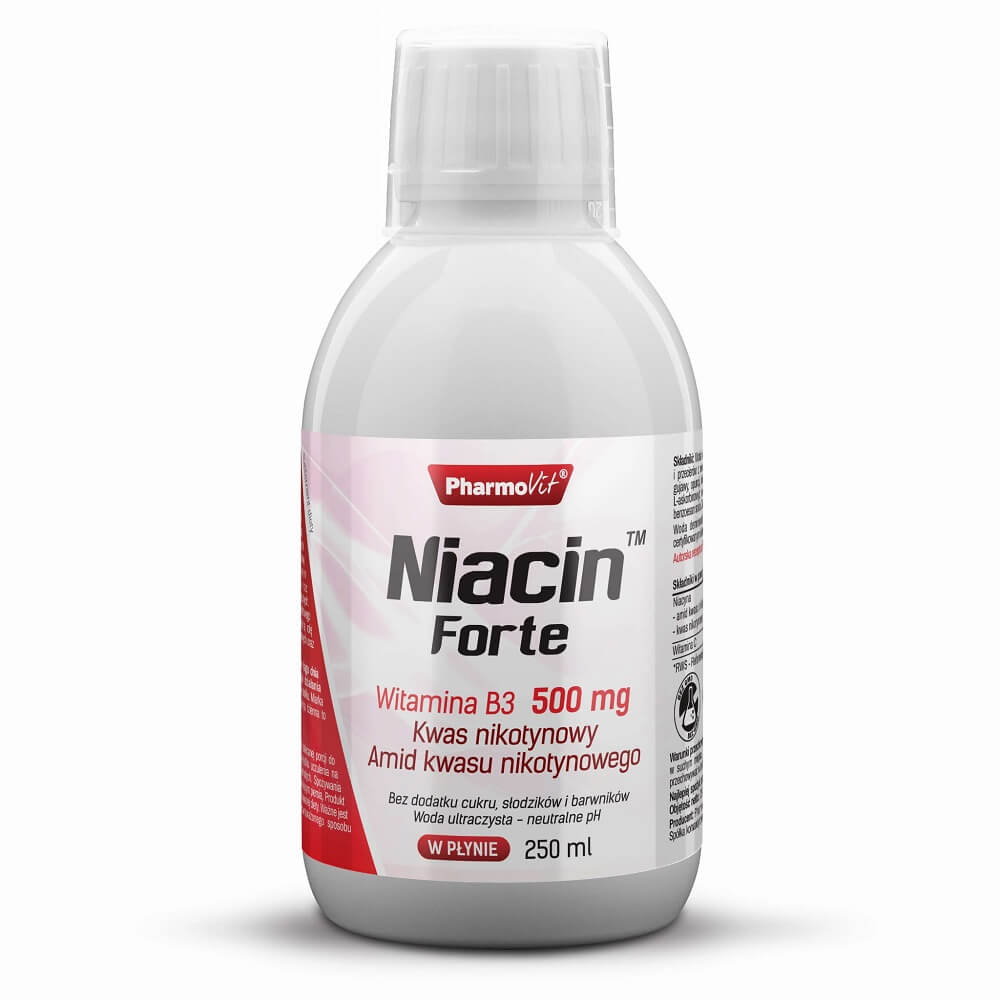 Vitamine B3 niacine niacine FORTE amide d'acide nicotinique acide nicotinique 500mg 250ml PHARMOVIT