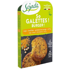 Burger aux lentilles de soja, graines de courge et curry BIO 180 g - SOJADE