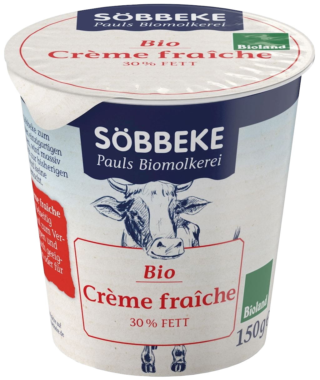 Crème crème 30% matière grasse BIO 150 g - SOBBEKE