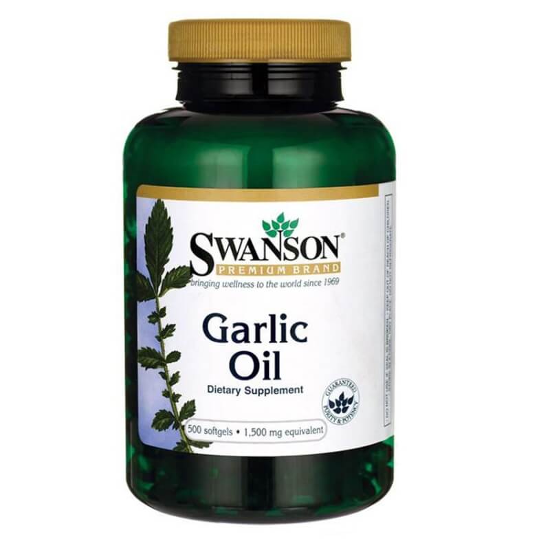 Huile d'ail 1500mg 500 gélules SWANSON