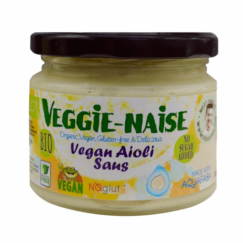 Sauce mayonnaise végétalienne à l'ail BIO 240 g VEGGIE - NAISE
