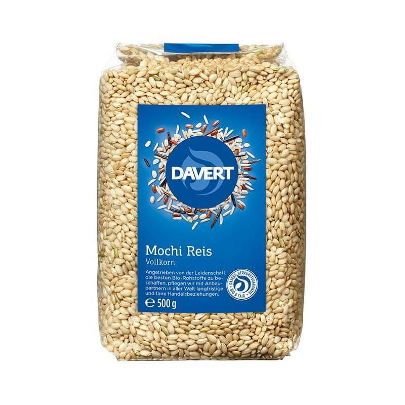 Riz complet sucré (pour mochi) BIO 500 g - DAVERT