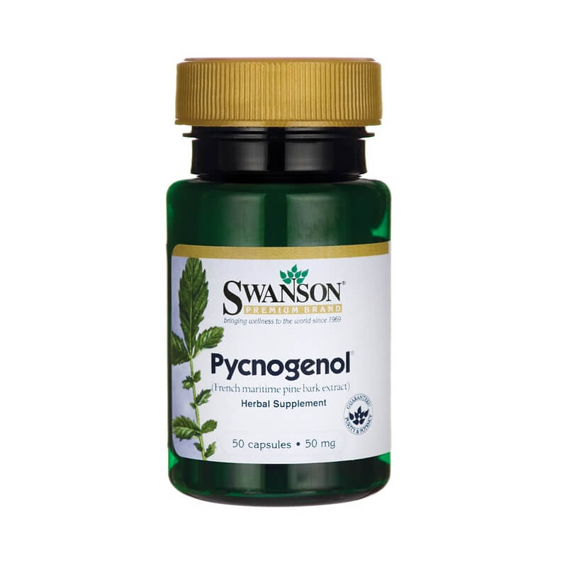 Extrait d'écorce de pin côtier français pycnogenol 50mg 50 gélules de SWANSON