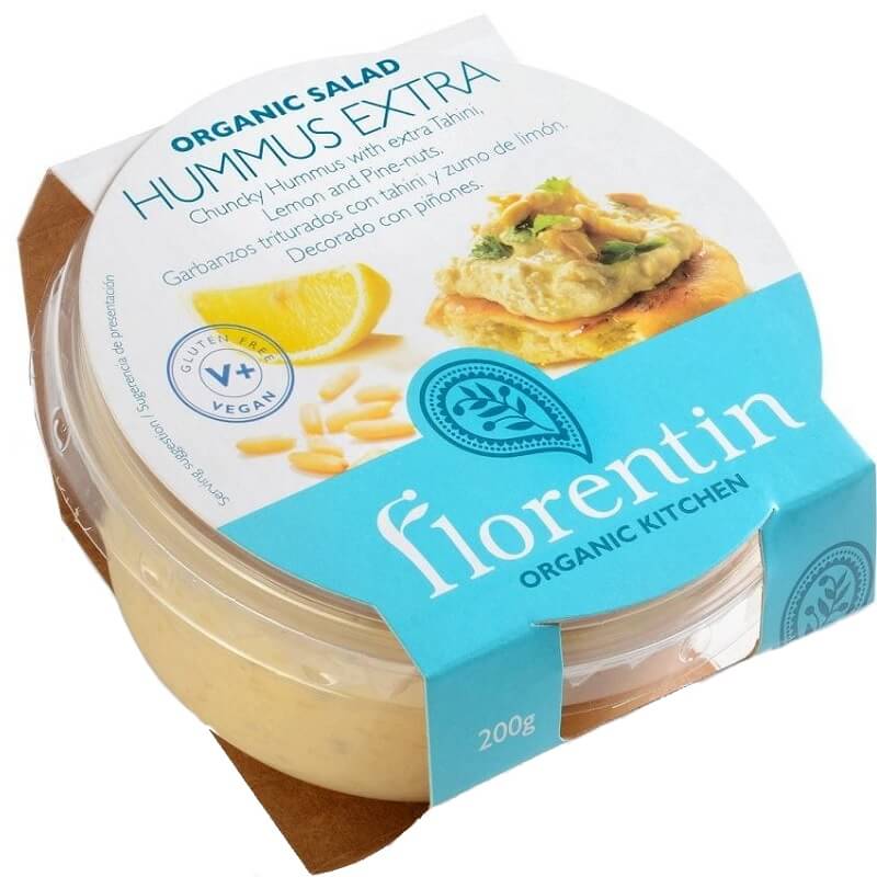 Houmous extra aux pignons de pin sans gluten BIO 200 g - FLORENTIN