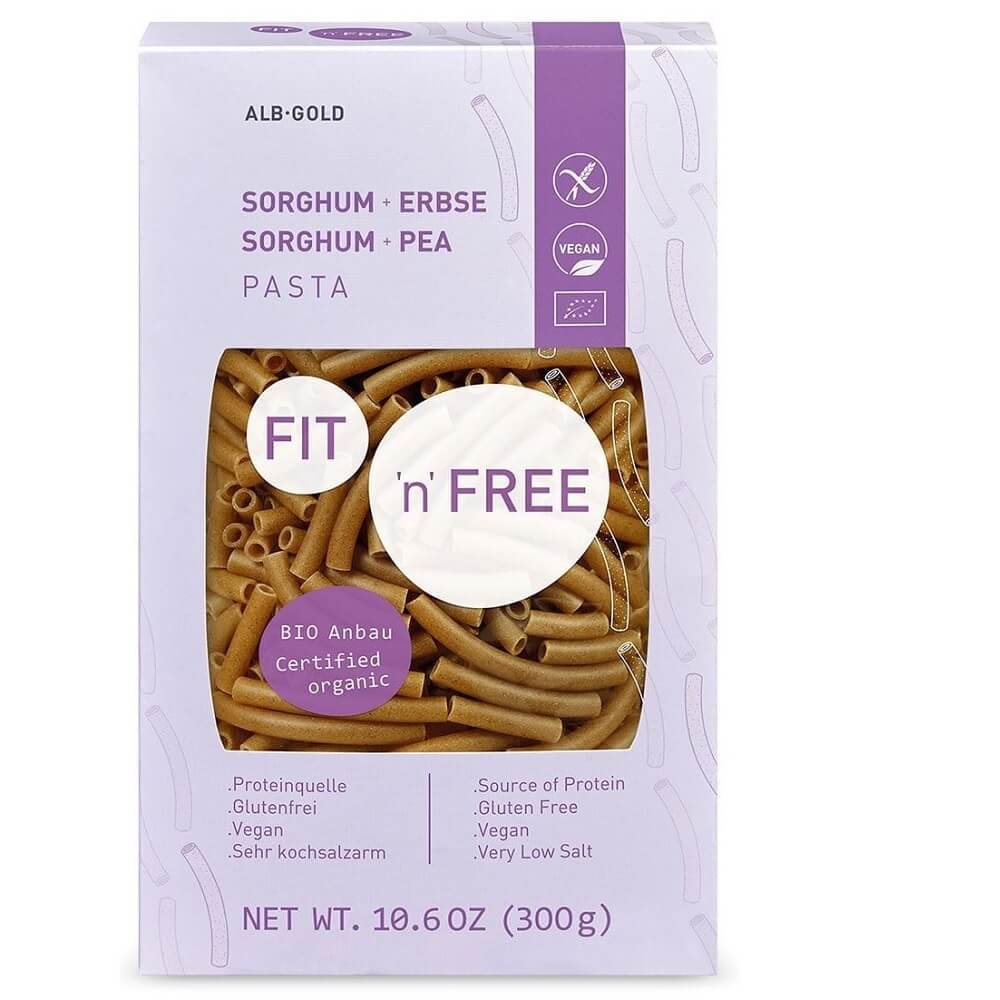 Pâtes (à base de sorgho et de pois) sans gluten BIO 300 g - ALB GOLD