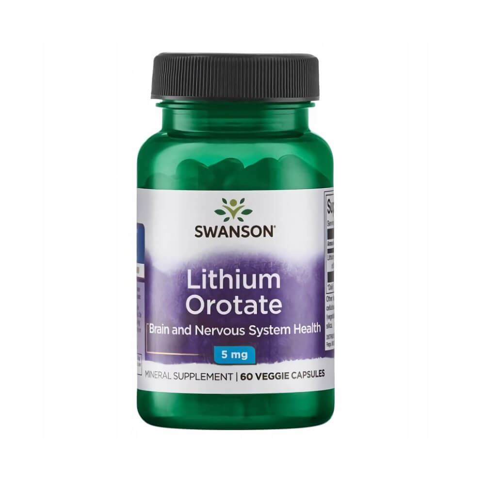 Lithium lithium orotate 5mg 60 gélules SWANSON