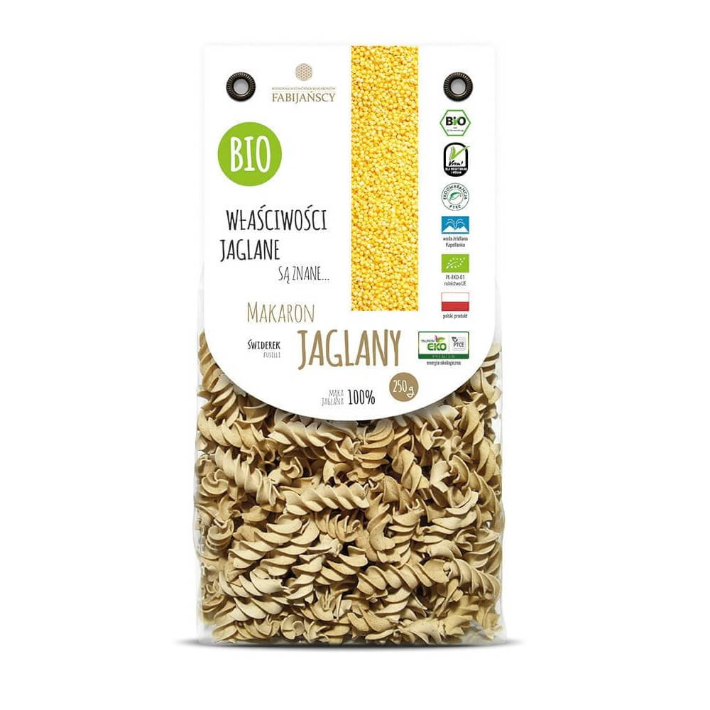 Pâtes (mil), fusilli BIO 250 g - FABIJAŃSCY