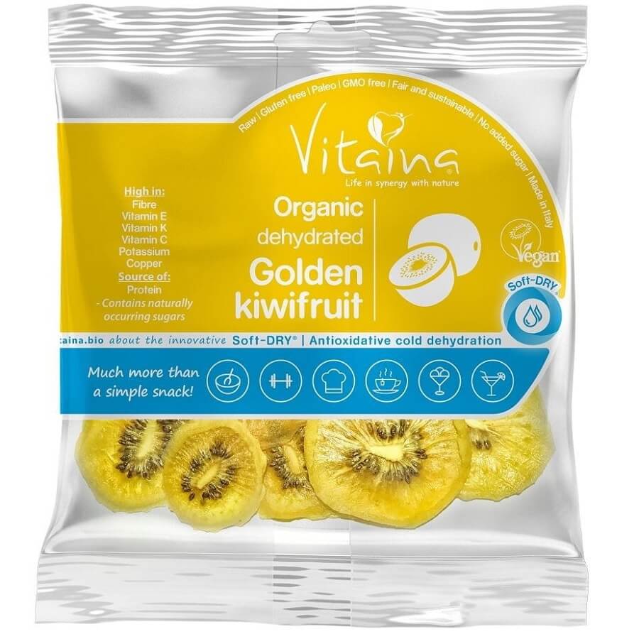 Kiwi jaune séché cru sans gluten BIO 28 g - VITAINA