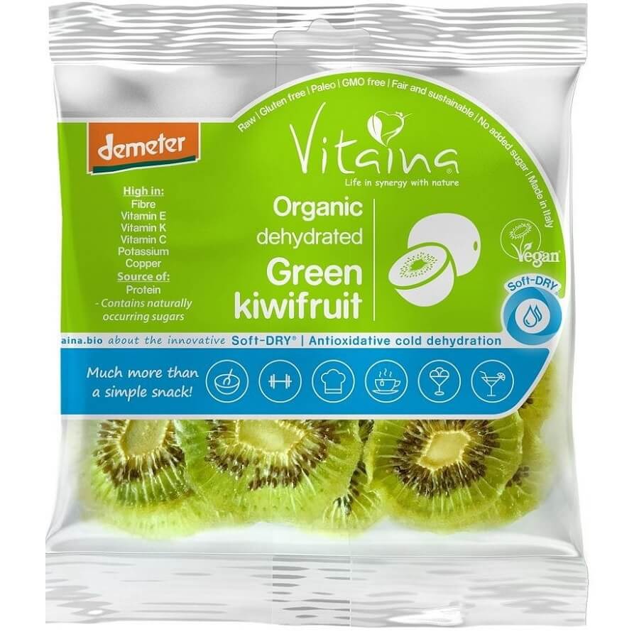 Kiwi vert séché cru sans gluten BIO 28 g - VITAINA