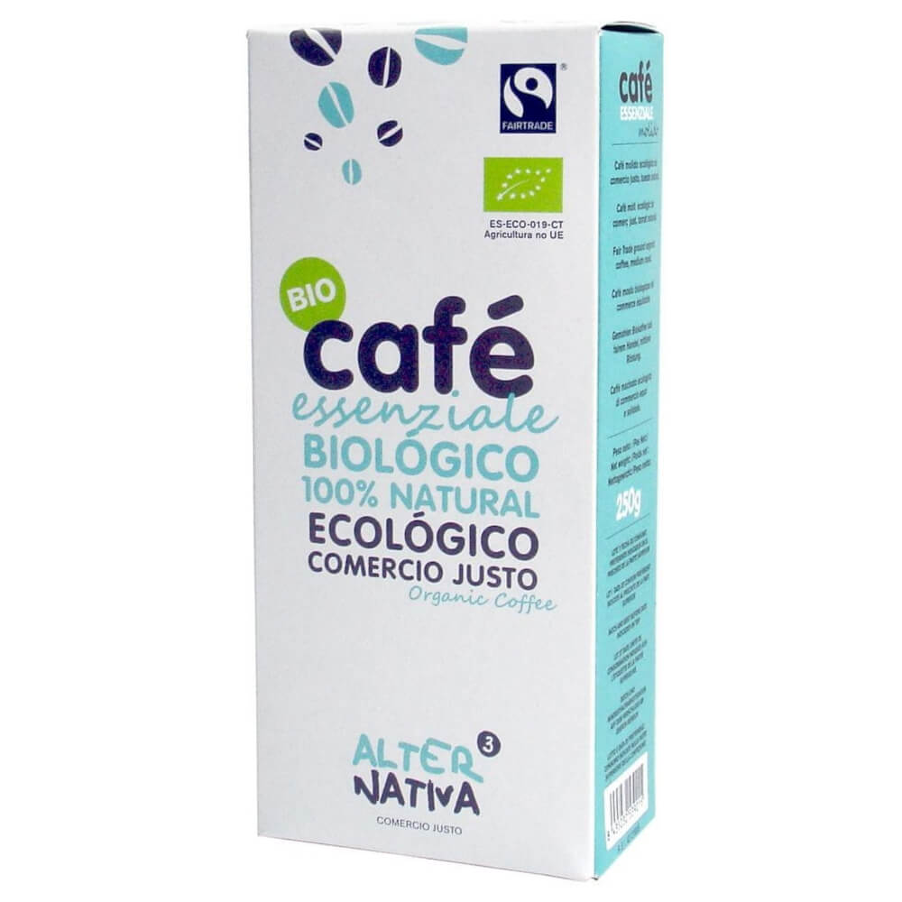 Café moulu arabica / robusta essenziale commerce équitable BIO 250 g - ALTERNATIVA