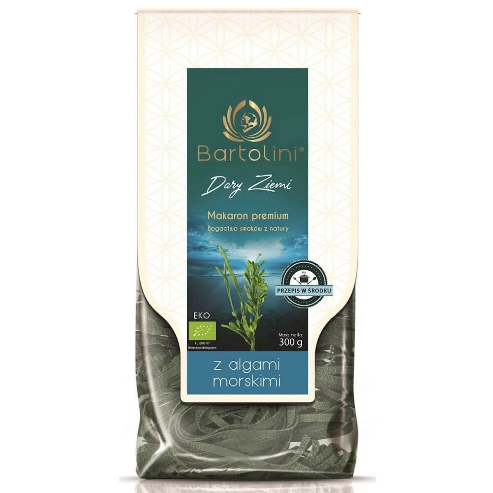 Pâtes (semoule aux algues marines) de nids tagliatelles BIO 300 g - BARTOLINI
