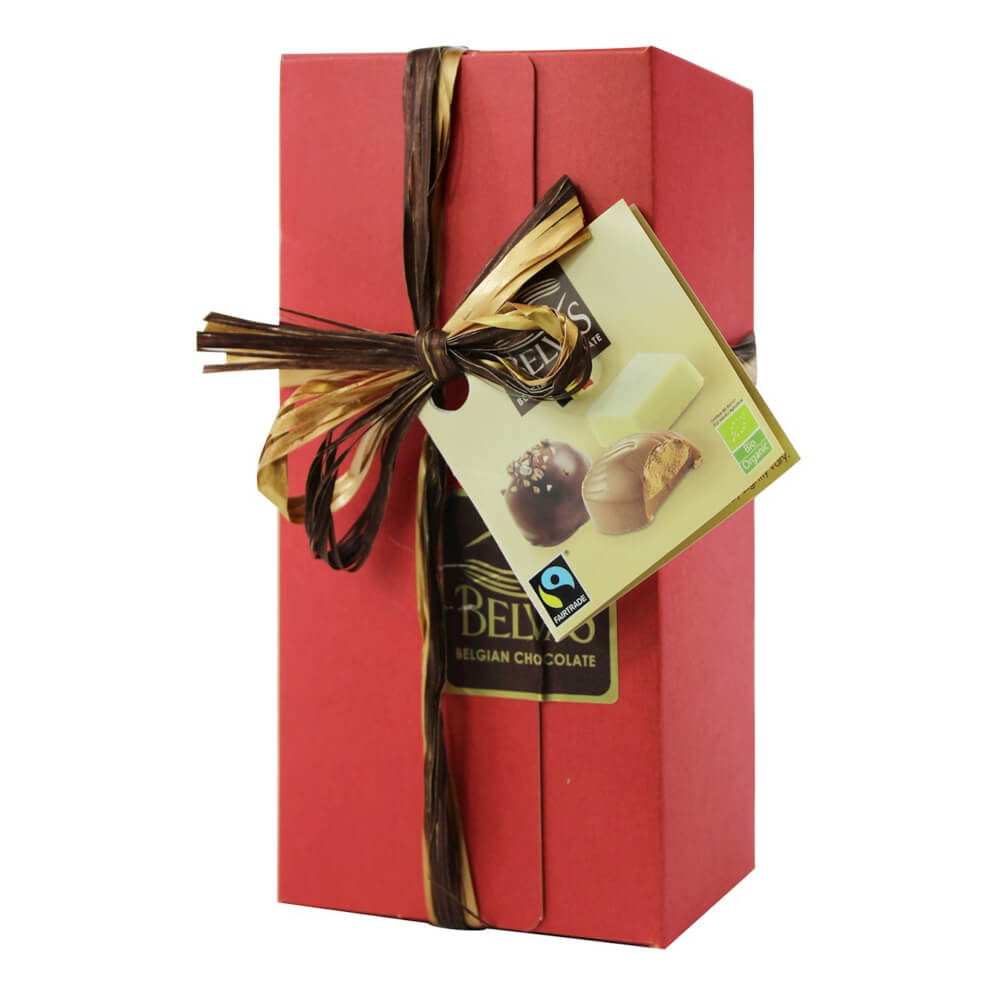 Chocolats cadeaux belges mélange équitable sans gluten BIO 200 g - BELVAS