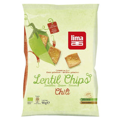 Chips de lentilles au piment BIO 90 g - LIMA