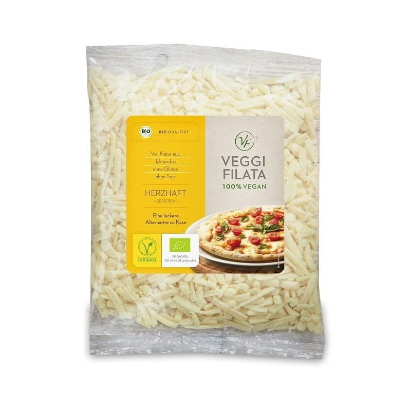 Produit végétalien A'LA fromage râpé (6mm) BIO 200 g - VEGGIE FILATA