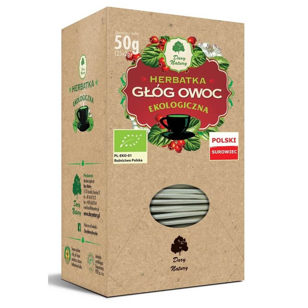 Tisane aux fruits d'aubépine BIO (25 x 2 g) - CADEAUX DE LA NATURE