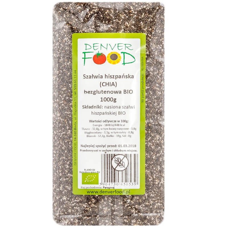 Sauge d'Espagne sans gluten BIO 1000g DENVER FOOD