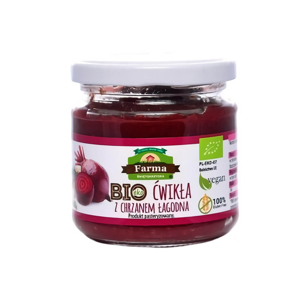 Betteraves au raifort épicé sans gluten BIO 160 g - FARMA ŚWIĘTOKRZYSKA