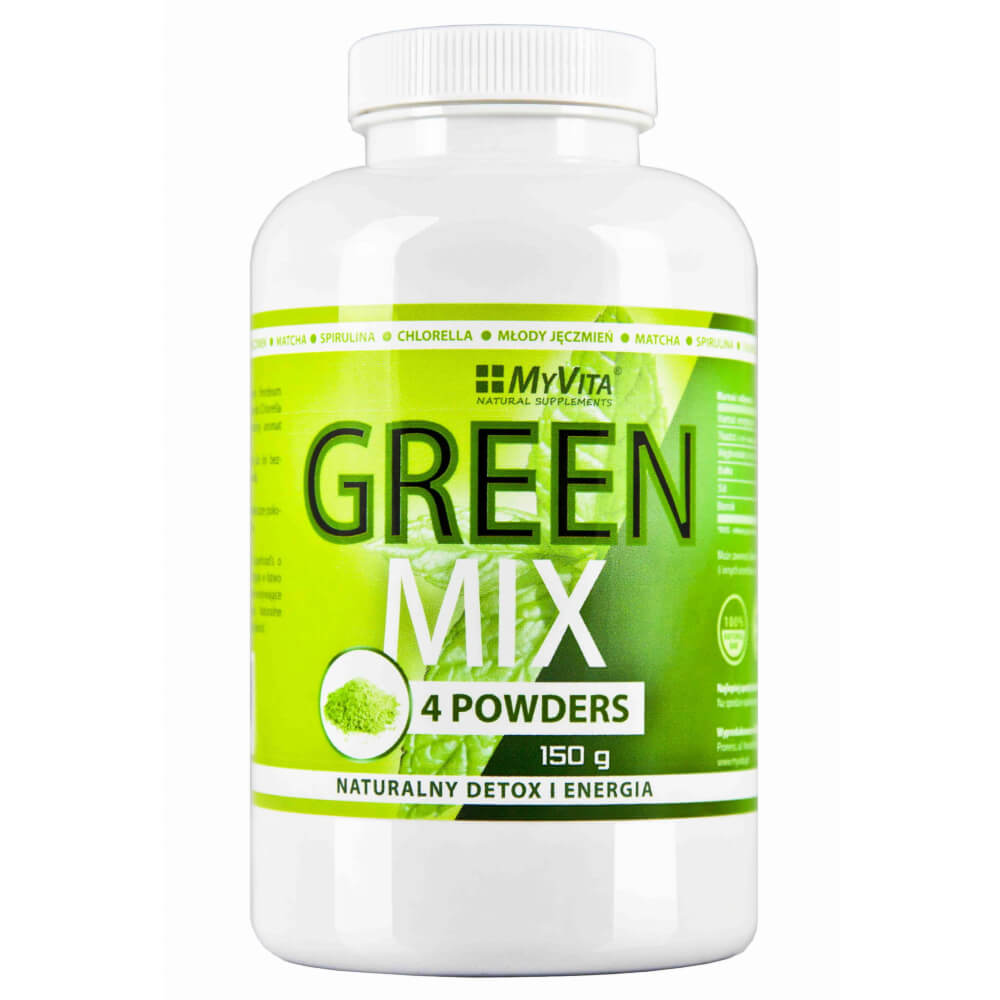 Green mix 4 poudres détox et énergie - 150g MYVITA
