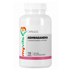 Extrait de ginseng standardisé Ashwagandha - Ginseng indien 250mg 120 gélules MYVITA