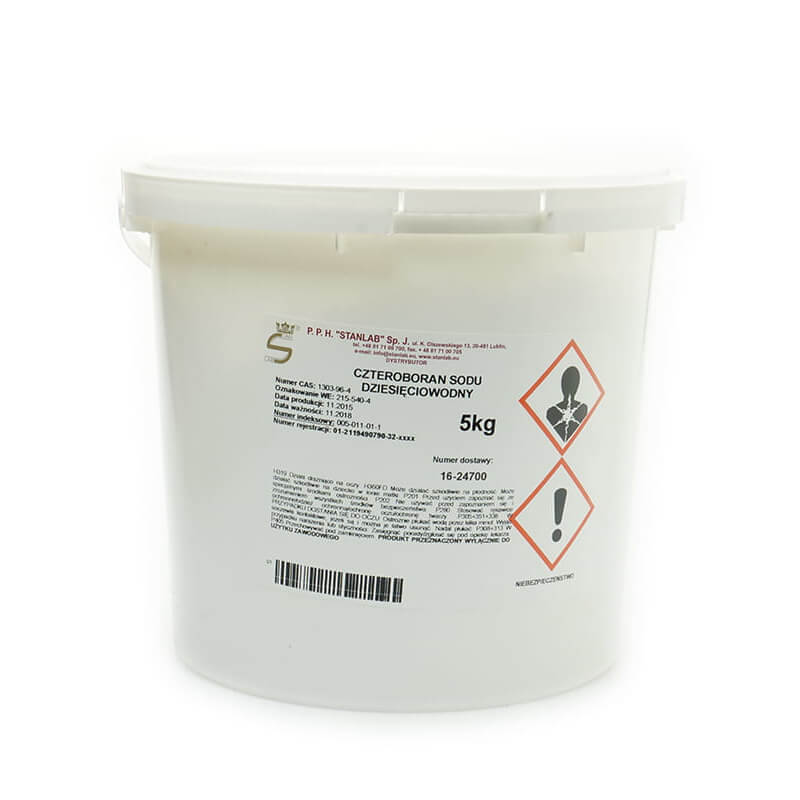 Borax borax tétraborate de sodium décahydraté 5kg STANLAB
