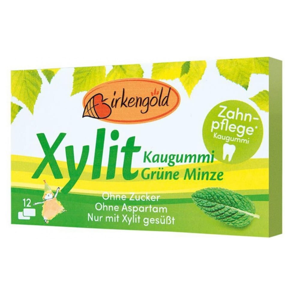 Chewing-gum xylitol, saveur menthe 12 pastilles 17 g BIRKENGOLD WORLD PATH