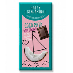 Chocolat végétalien sans gluten à la noix de coco crue BIO 25 g HAPPY BENJAMINO