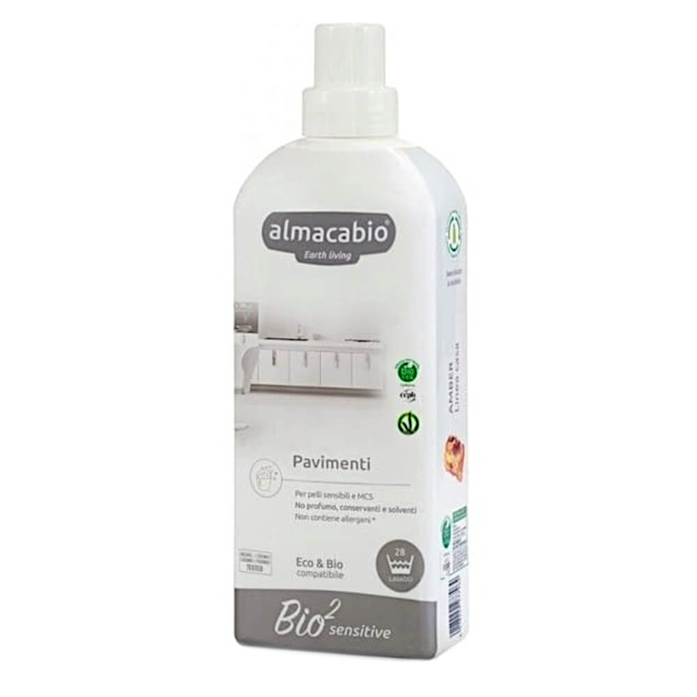 Liquide nettoyant hypoallergénique pour sols écologiques 1000 ml - ALMACABIO