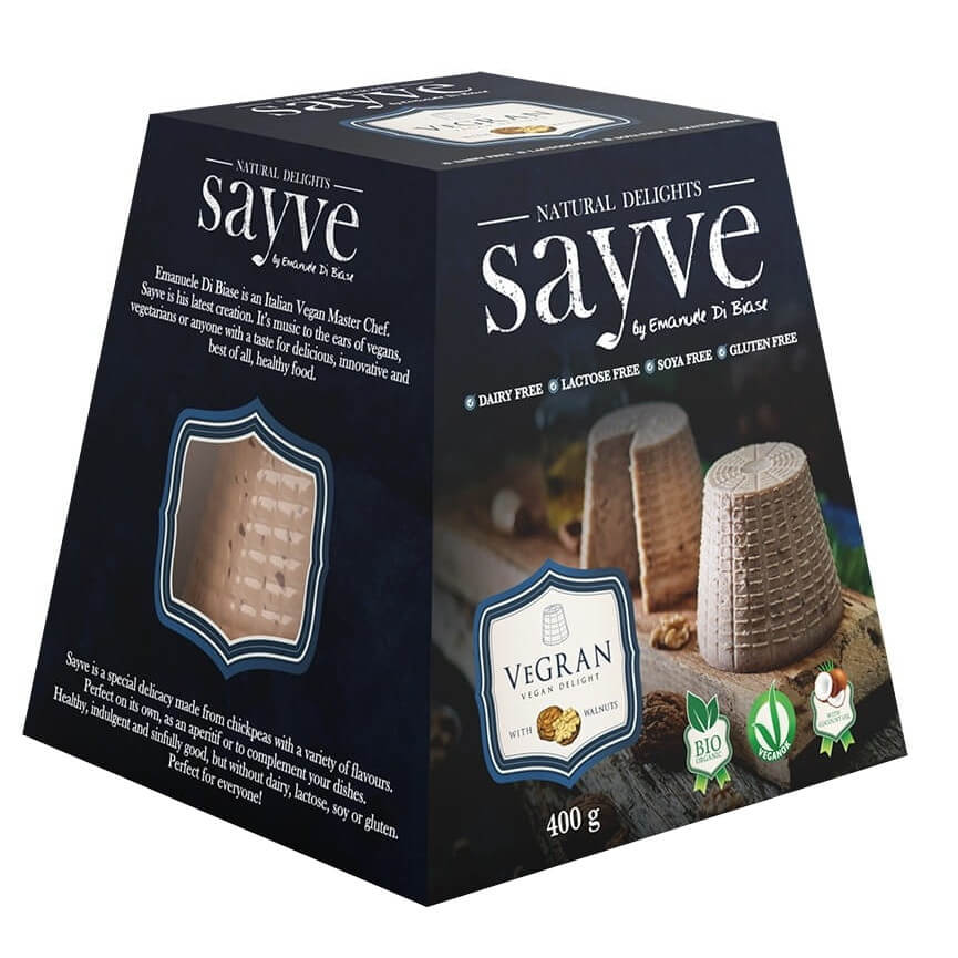 Produit végétalien aux pois chiches et aux noix sans lactose sans gluten BIO 400 g - SAYVE