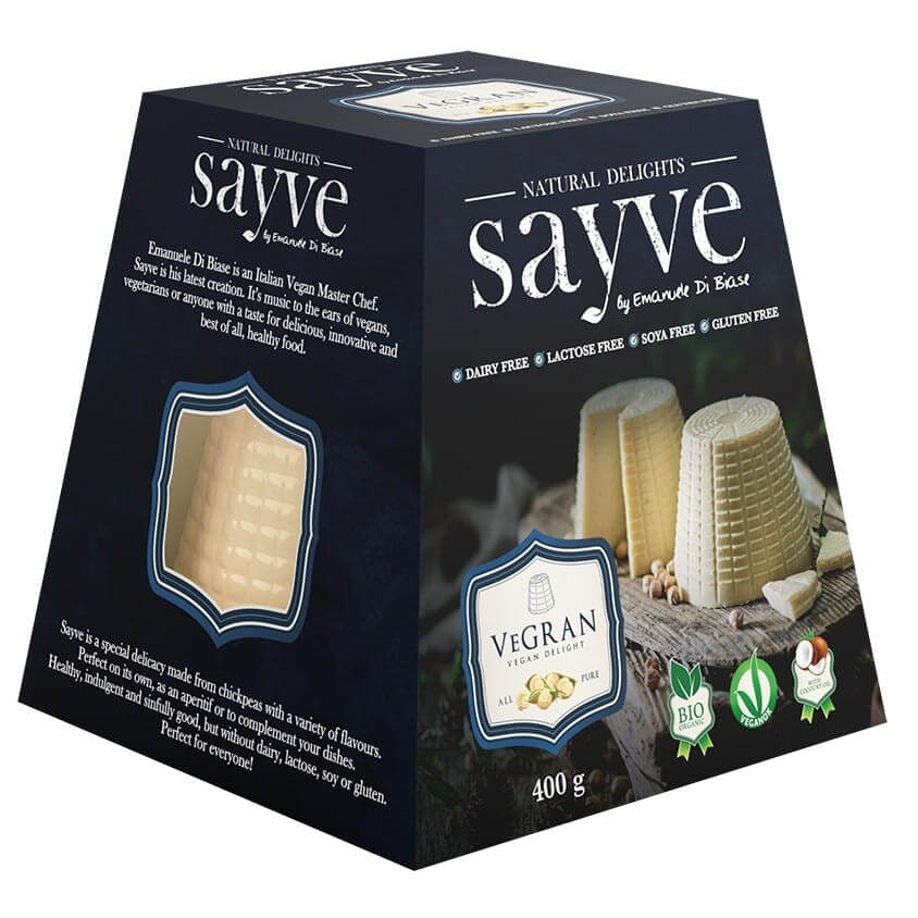 Produit végétalien aux pois chiches, sans lactose, sans gluten BIO 400 g - SAYVE