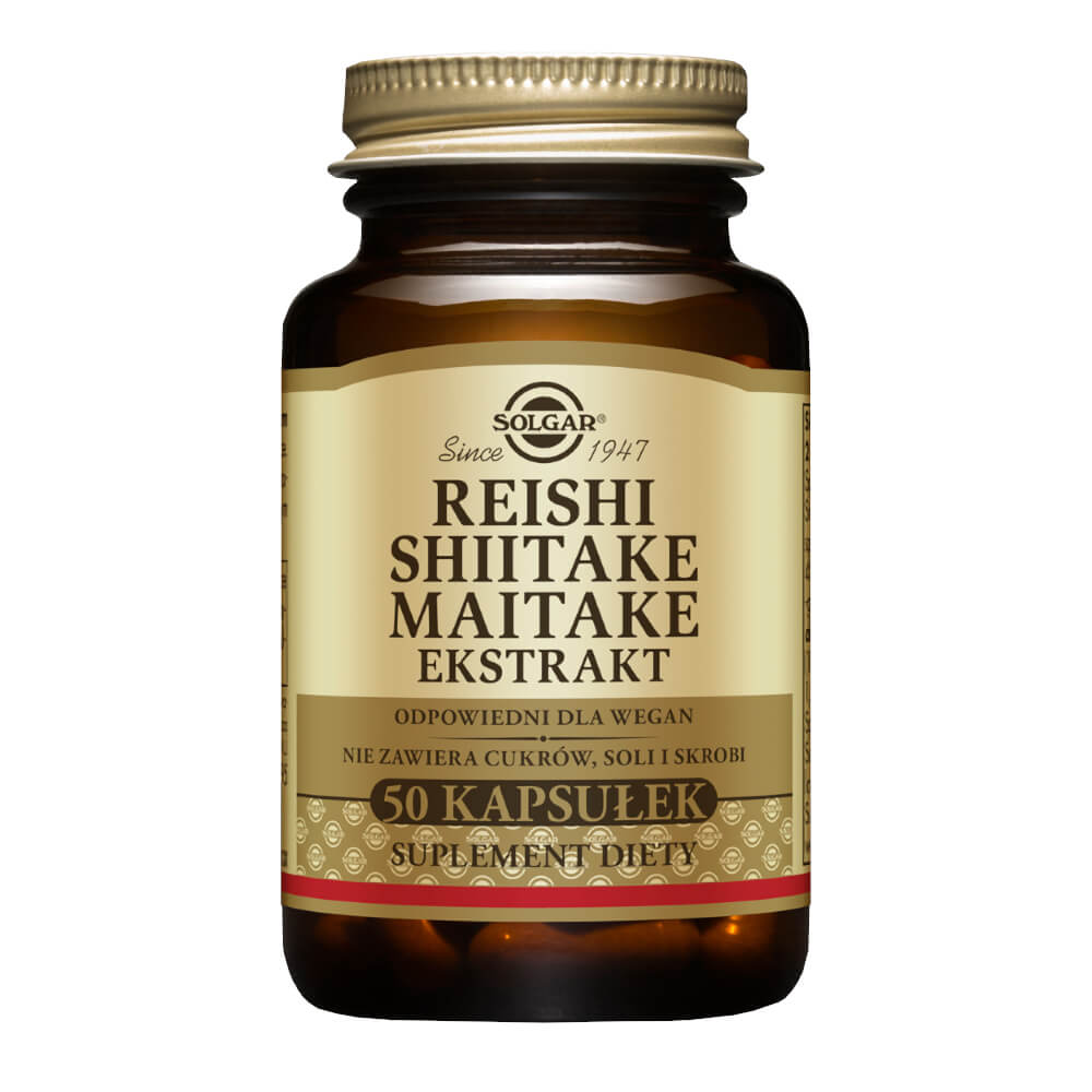 Reishi shiitake maitake extraits 50 gélules SOLGAR