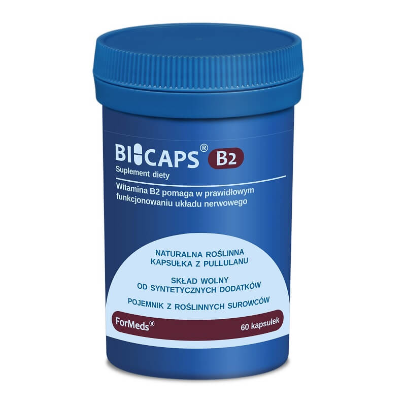 Bicaps vitamine B2 riboflavine 40 MG 60 portions 60 gélules FORMEDS