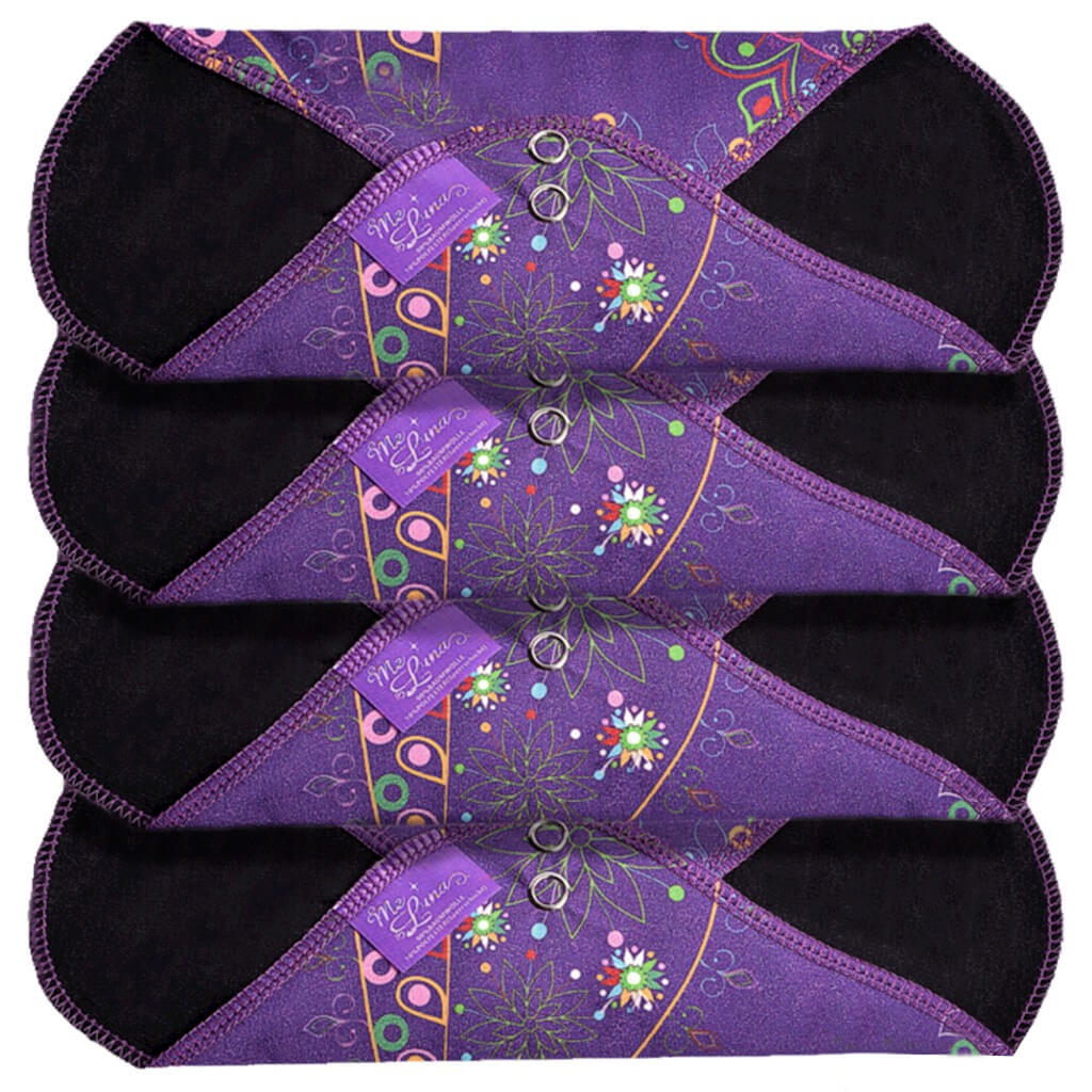 Serviettes hygiéniques réutilisables taille M 4 pièces - ME LUNA