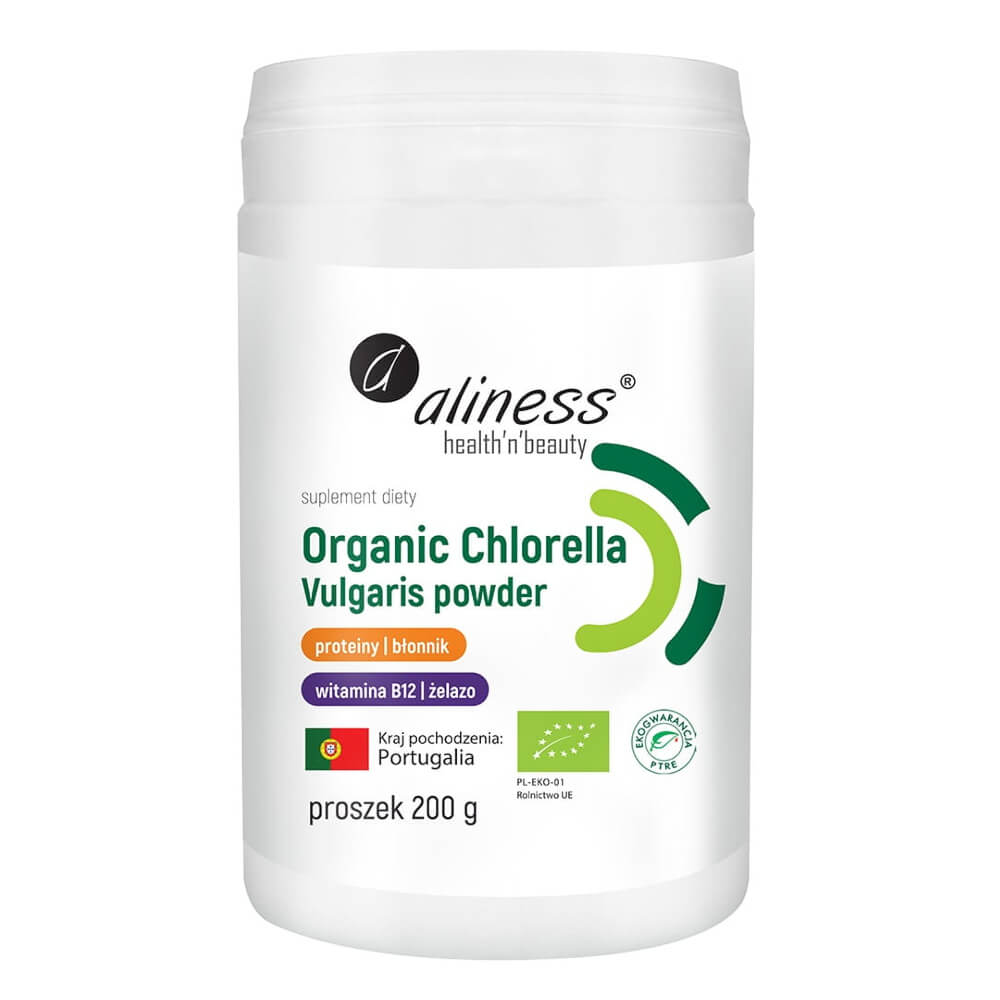 Chlorelle bio en poudre chlorella vulgaris bio 200 g ALINESS