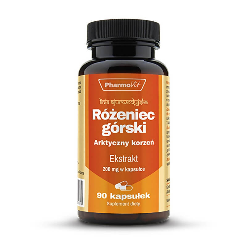 Rhodiola rosea 20 : 1 extrait de rhodiola 200mg 90 gélules PHARMOVIT