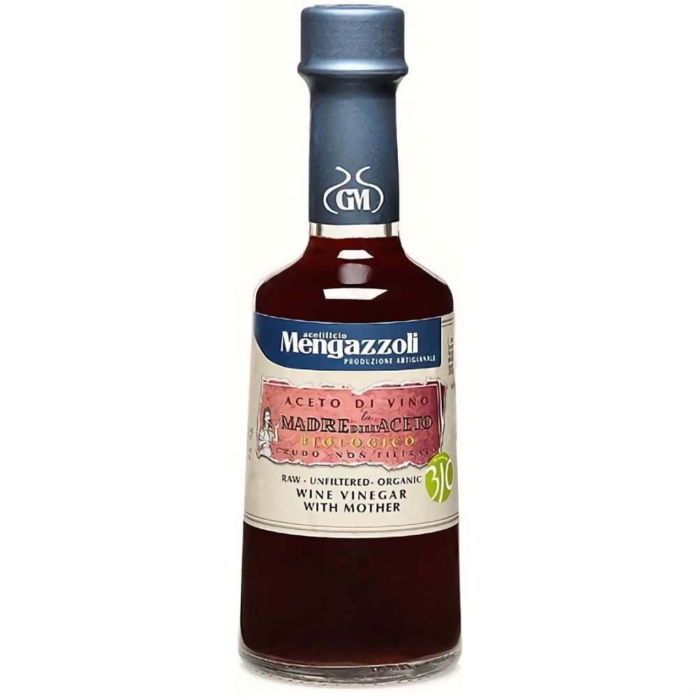 Vinaigre de vin rouge non filtré BIO 250 ml - MENGAZZOLI